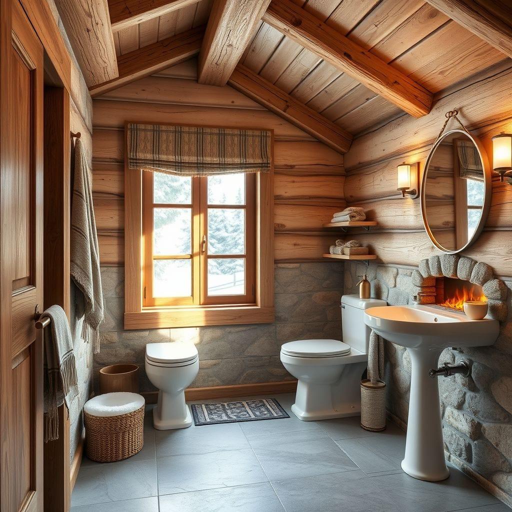 Ski Chalet toilet - AI Generated