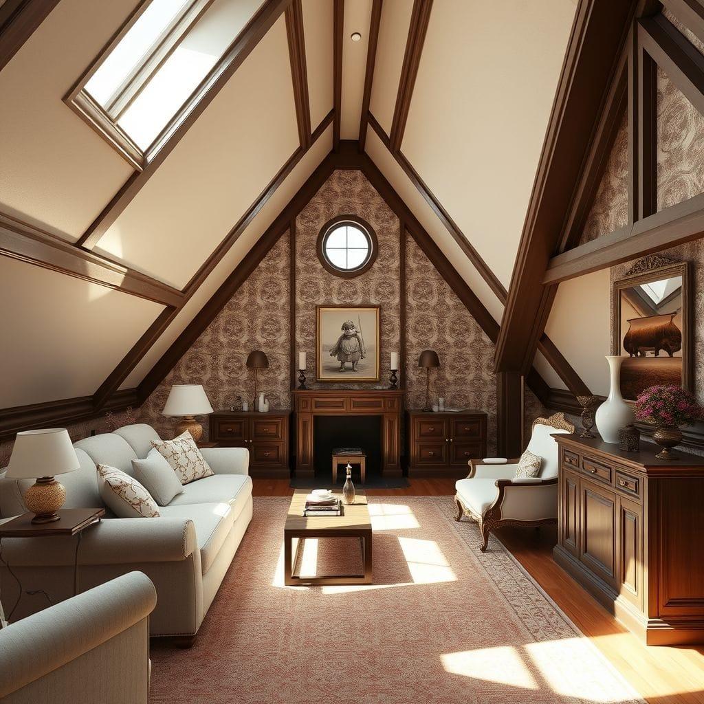 Traditional attic - AI Generated