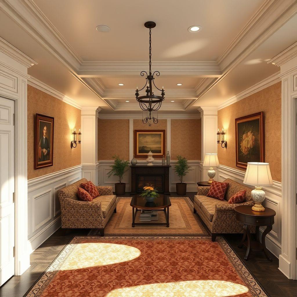 Traditional basement - AI Generated