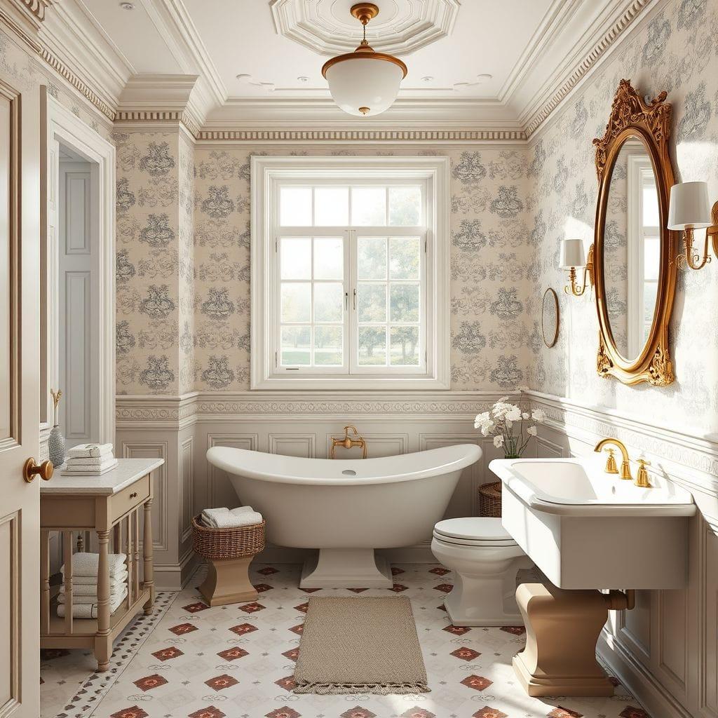 Traditional bathroom - AI Generated