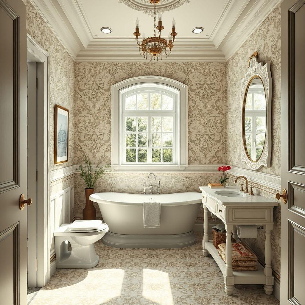 Traditional bathroom - AI Generated