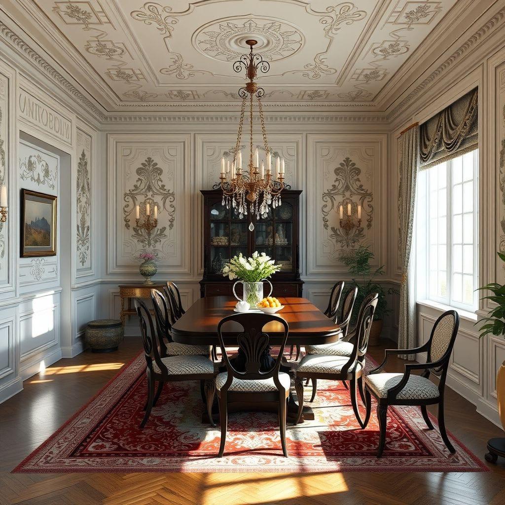 Traditional dining room - AI Generated