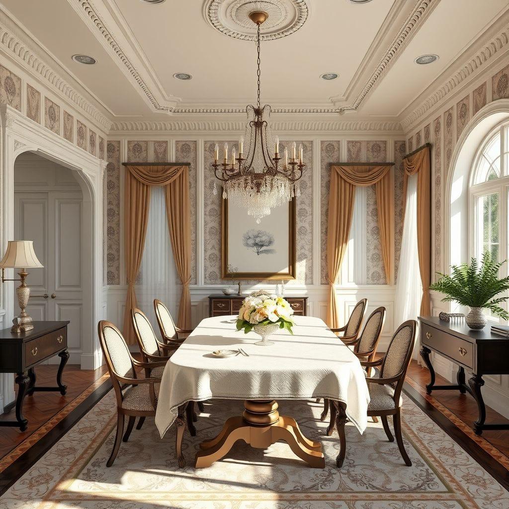Traditional dining room - AI Generated