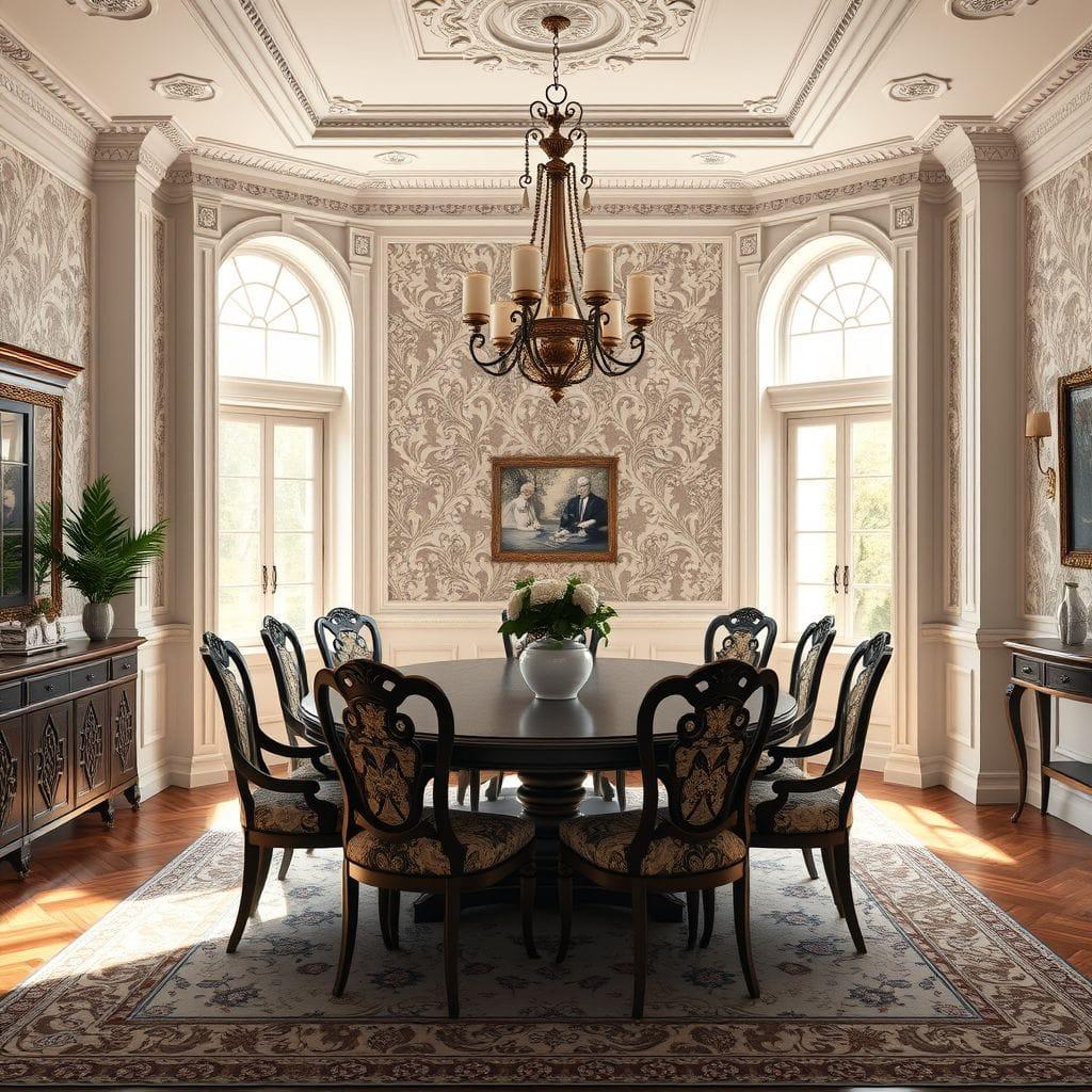 Traditional dining room - AI Generated