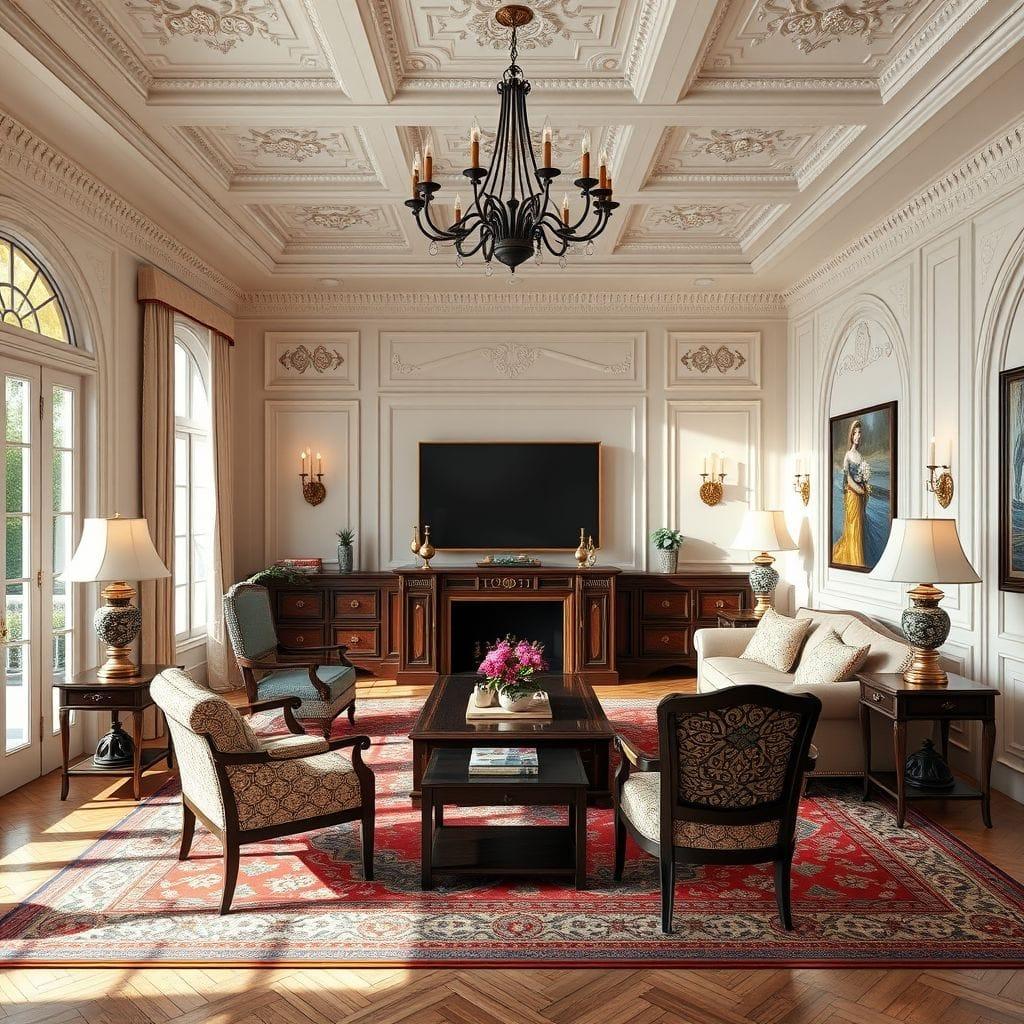 Traditional entertainment room - AI Generated