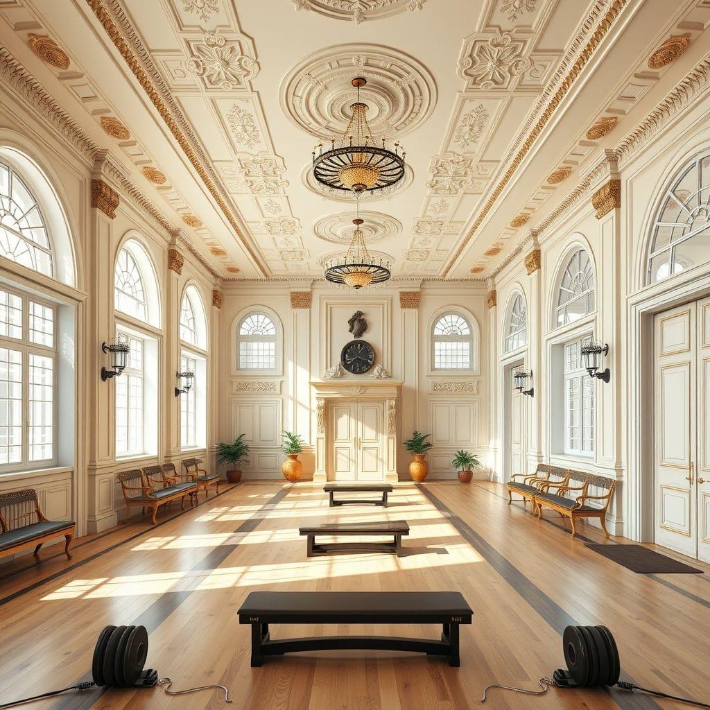 Traditional gym - AI Generated