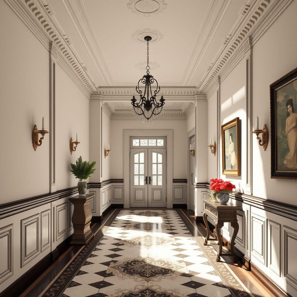 Traditional hallway - AI Generated