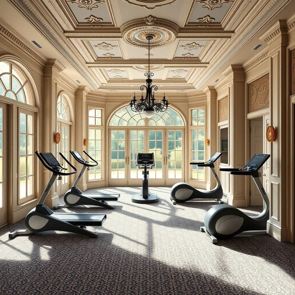 Traditional home gym - AI Generated