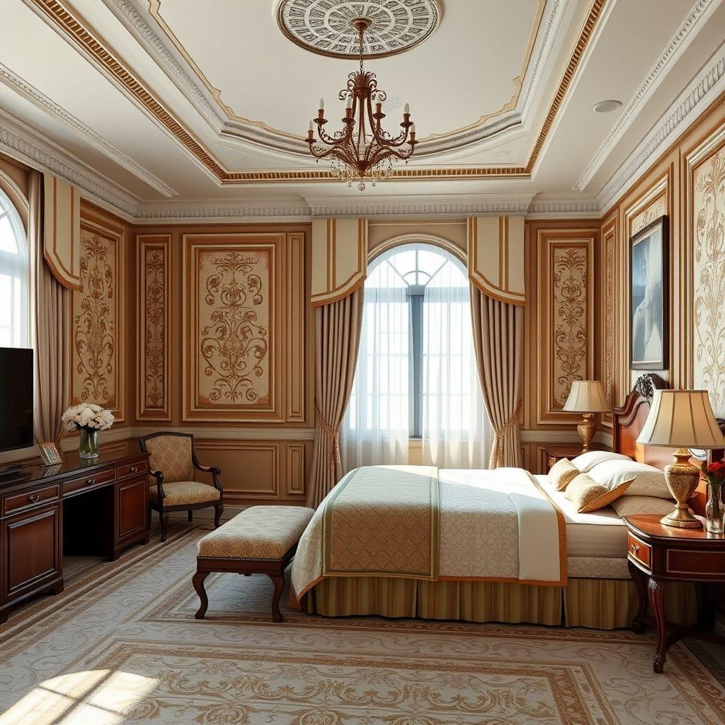 Traditional hotel room - AI Generated
