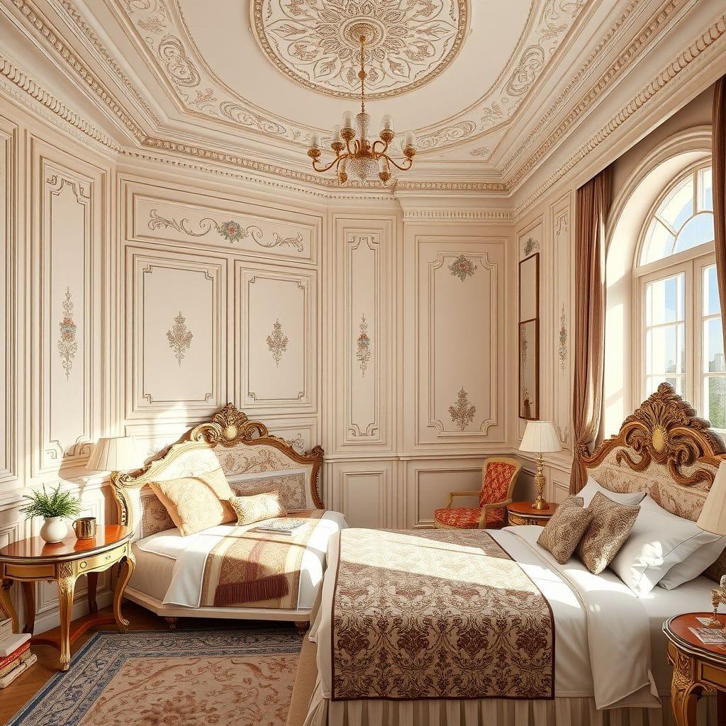 Traditional hotel room - AI Generated