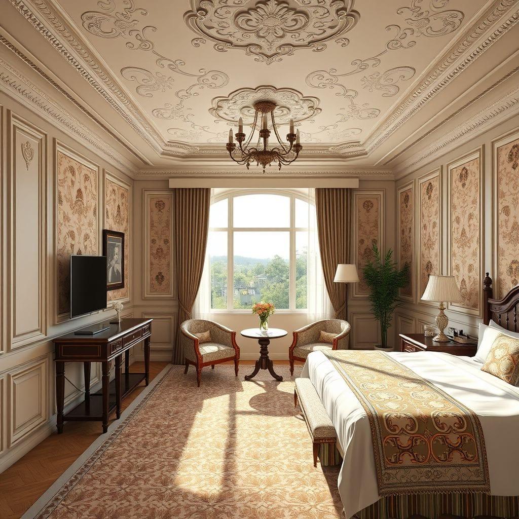 Traditional hotel room - AI Generated
