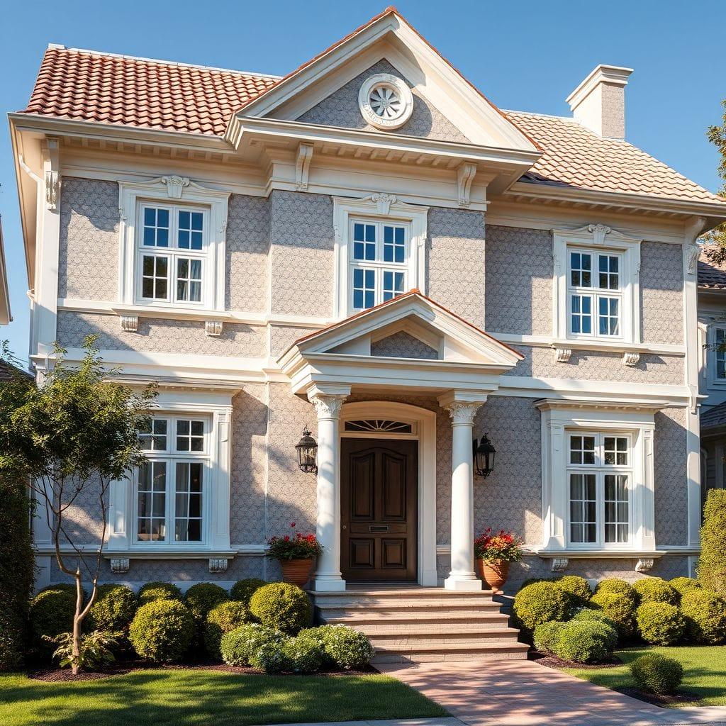 Traditional house exterior - AI Generated