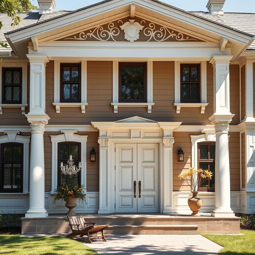 Traditional house exterior - AI Generated