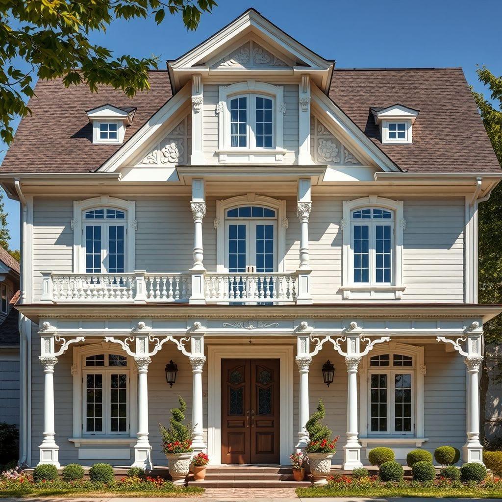 Traditional house exterior - AI Generated