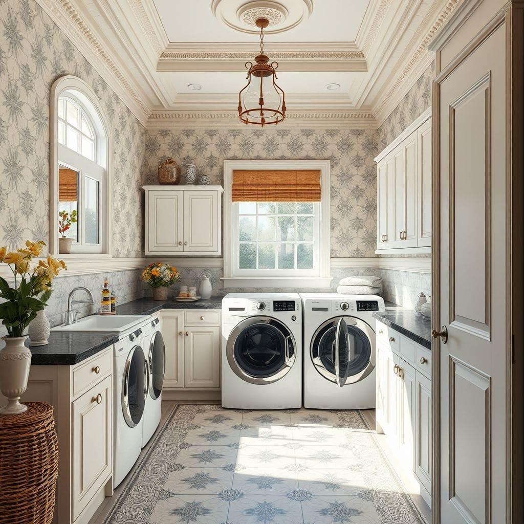 Traditional laundry room - AI Generated