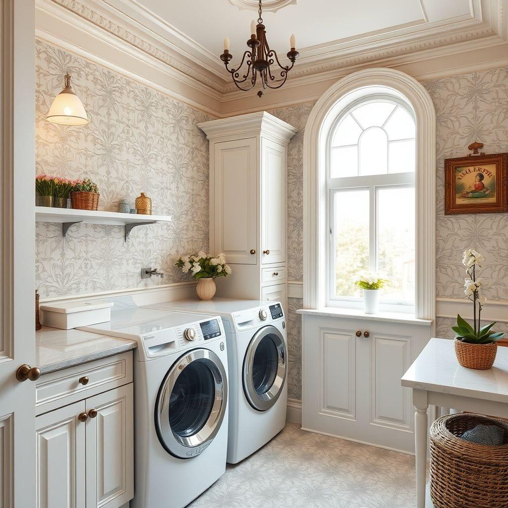 Traditional laundry room - AI Generated
