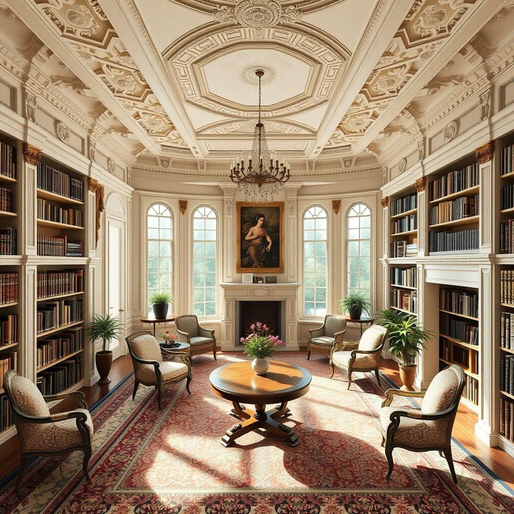 Traditional library - AI Generated