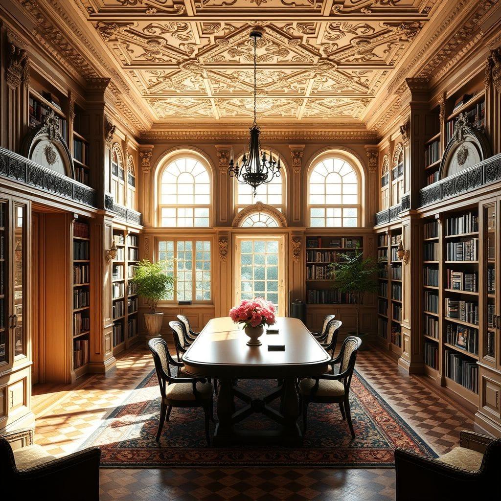 Traditional library - AI Generated