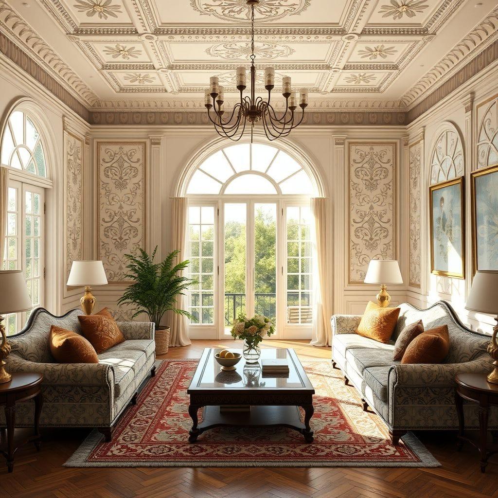 Traditional living room - AI Generated