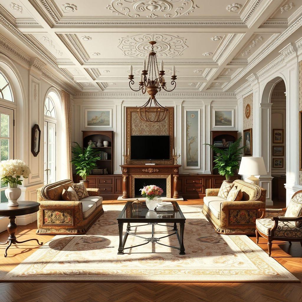 Traditional living room - AI Generated