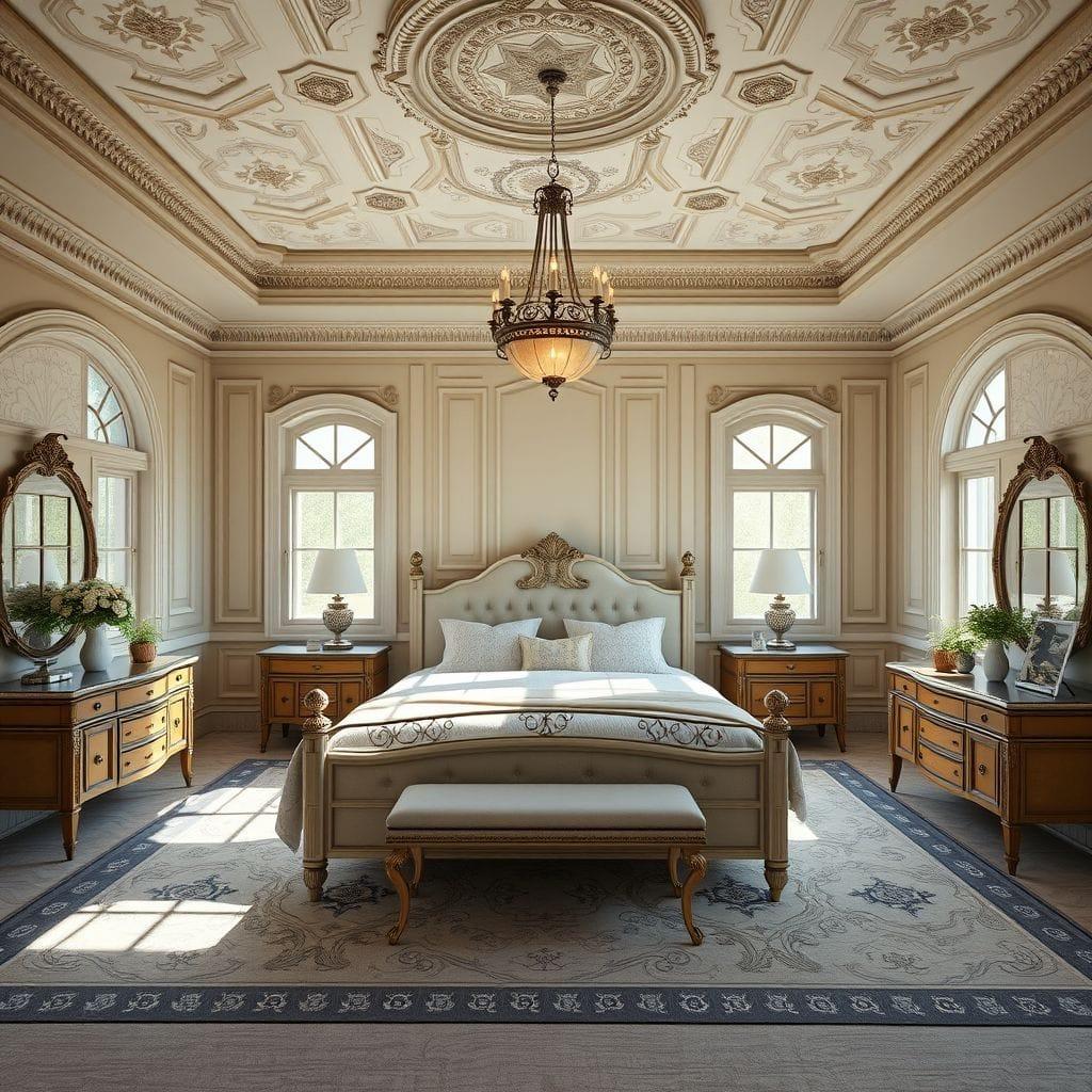 Traditional master bedroom - AI Generated