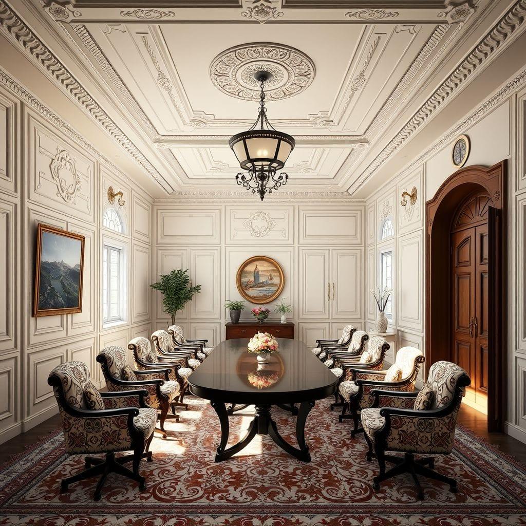 Traditional meeting room - AI Generated