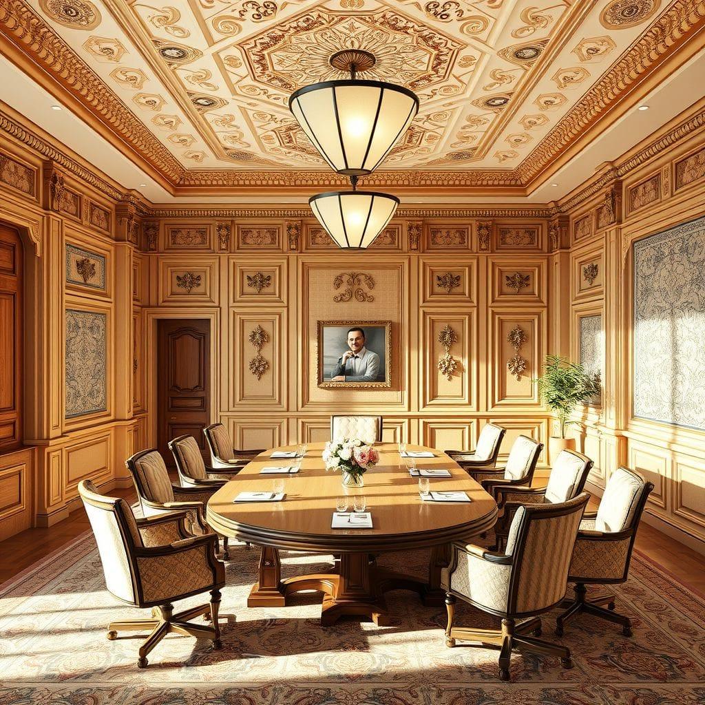 Traditional meeting room - AI Generated