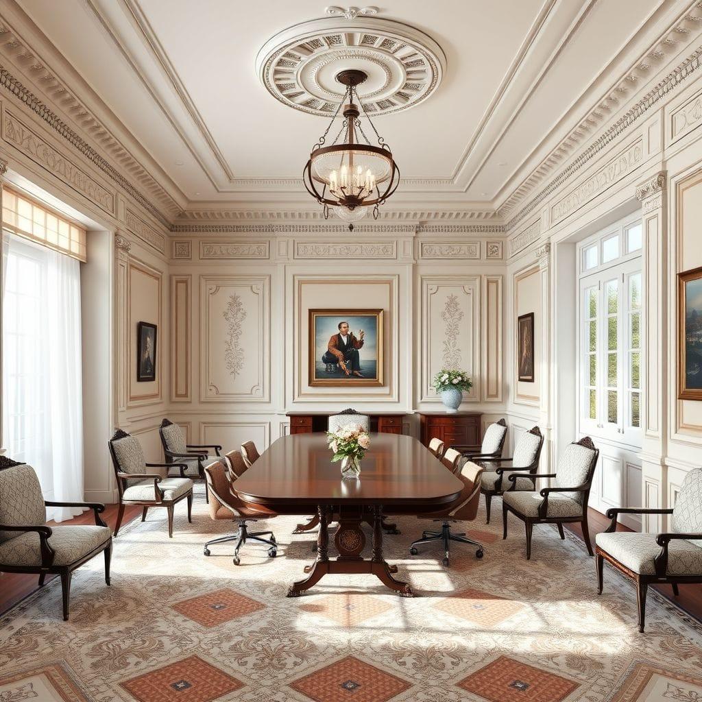 Traditional meeting room - AI Generated