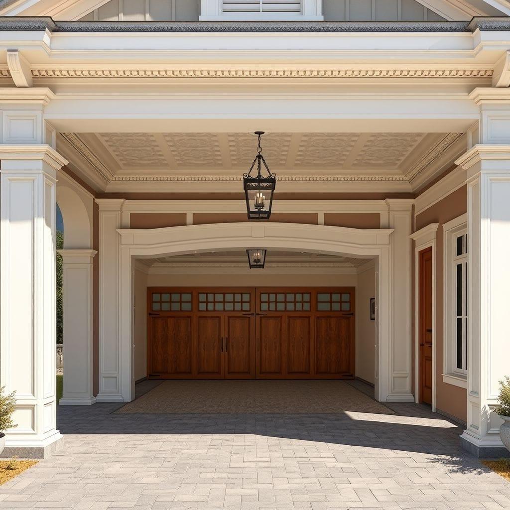 Traditional outdoor garage - AI Generated