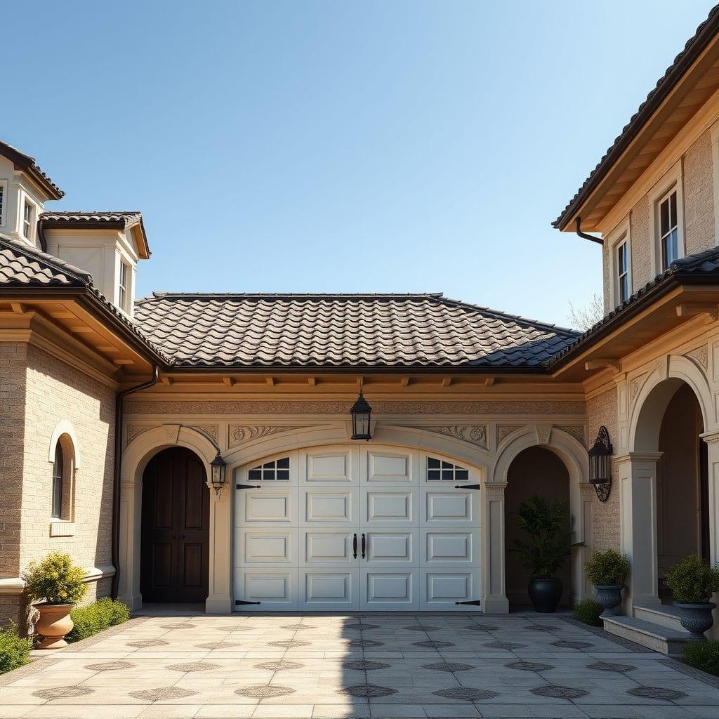 Traditional outdoor garage - AI Generated