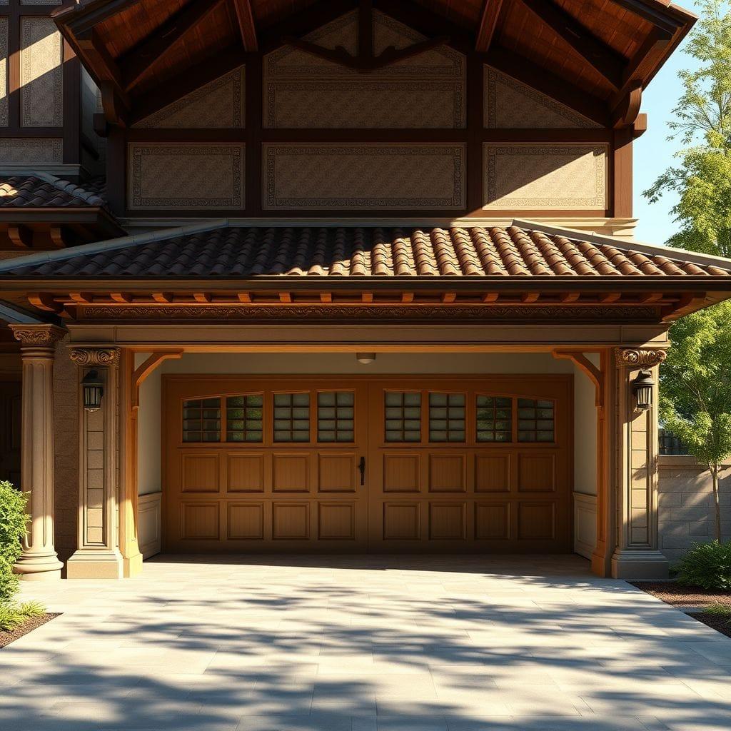 Traditional outdoor garage - AI Generated