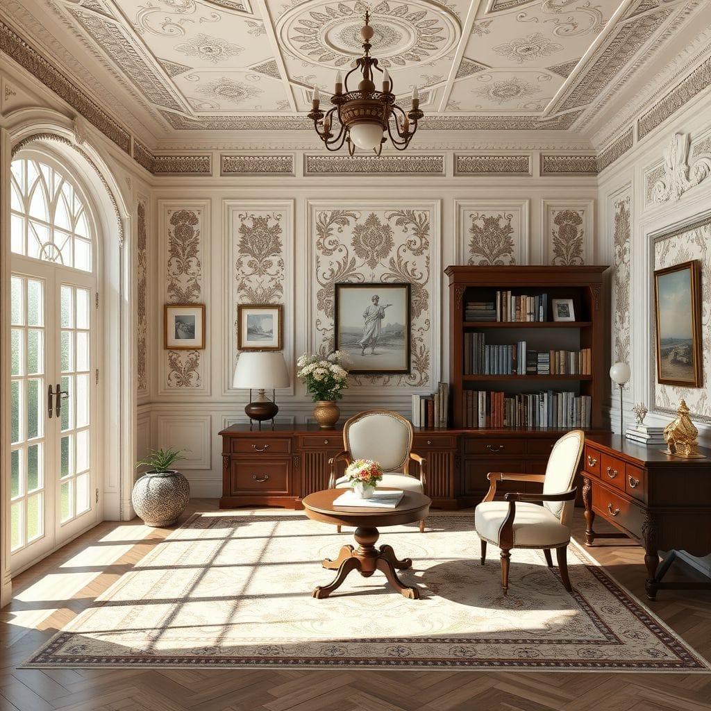 Traditional study room - AI Generated
