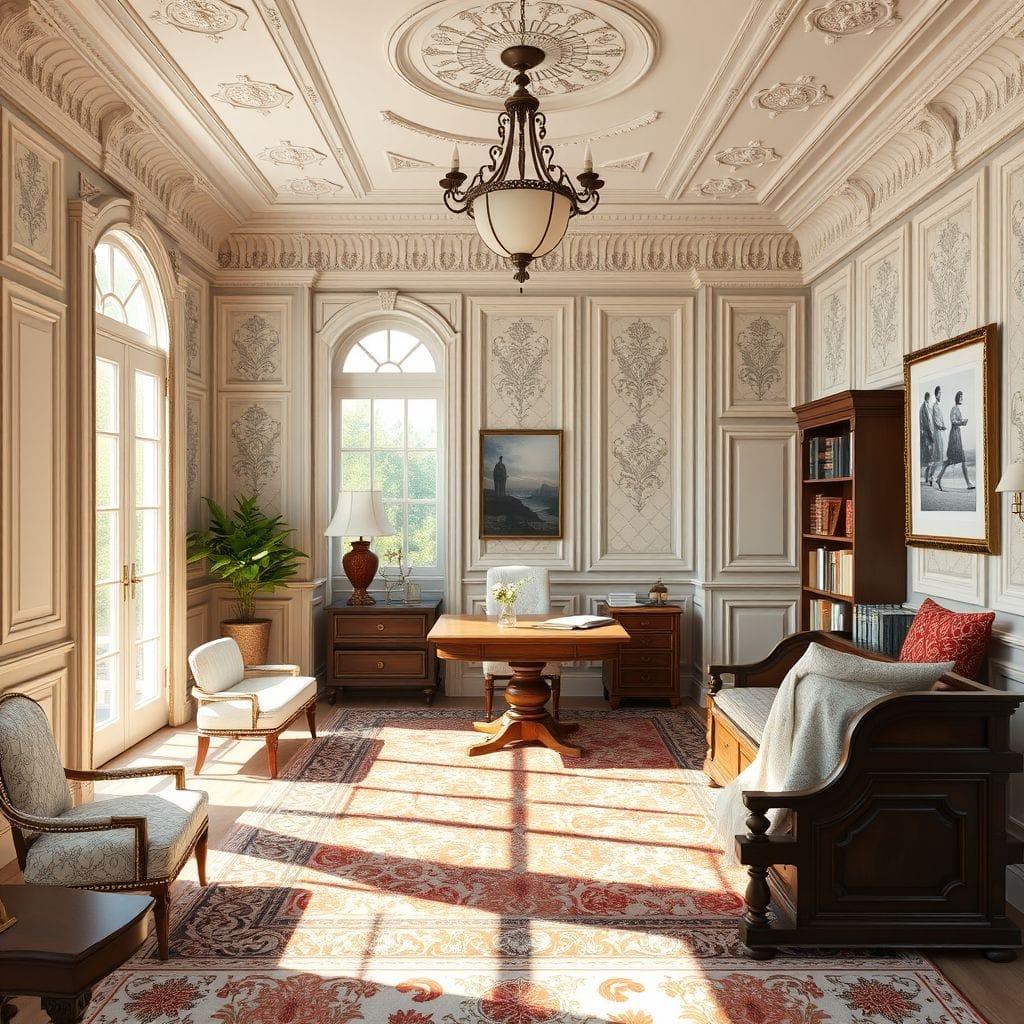 Traditional study room - AI Generated