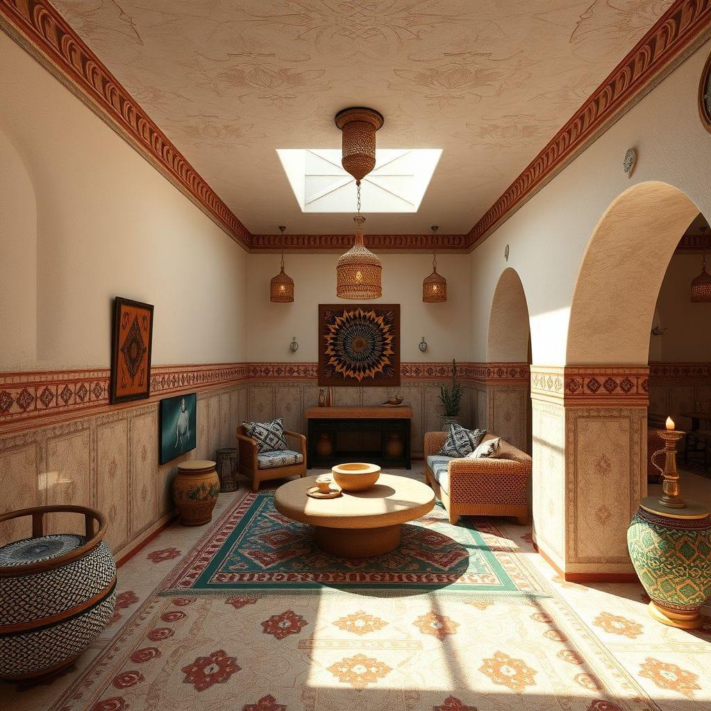 Tribal basement - AI Generated