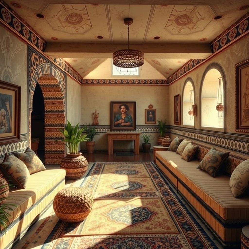 Tribal basement - AI Generated