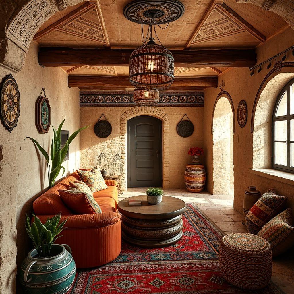Tribal basement - AI Generated