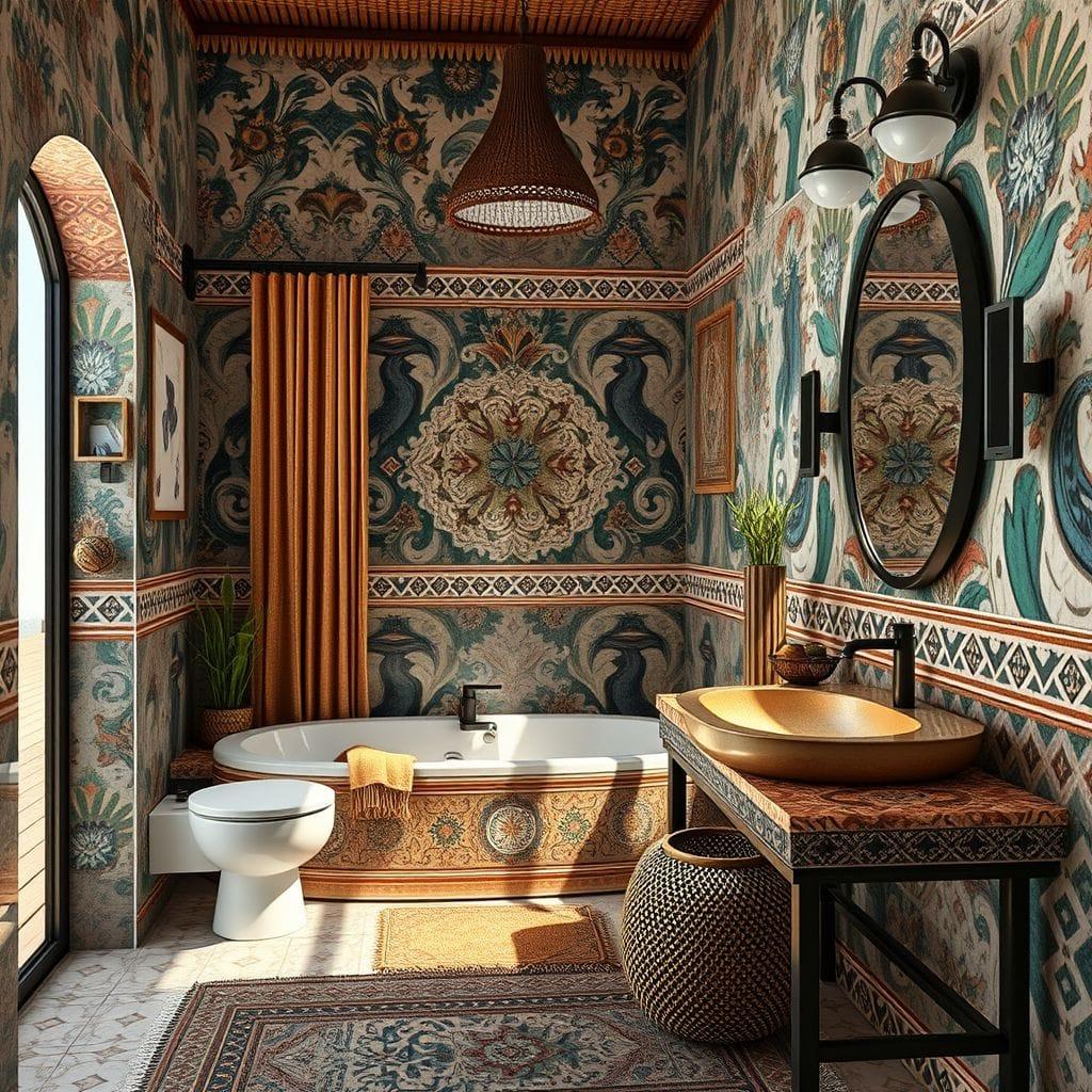 Tribal bathroom - AI Generated