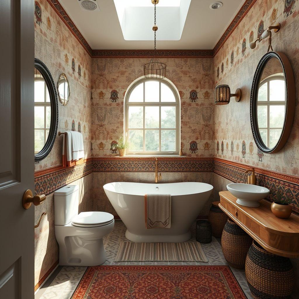Tribal bathroom - AI Generated