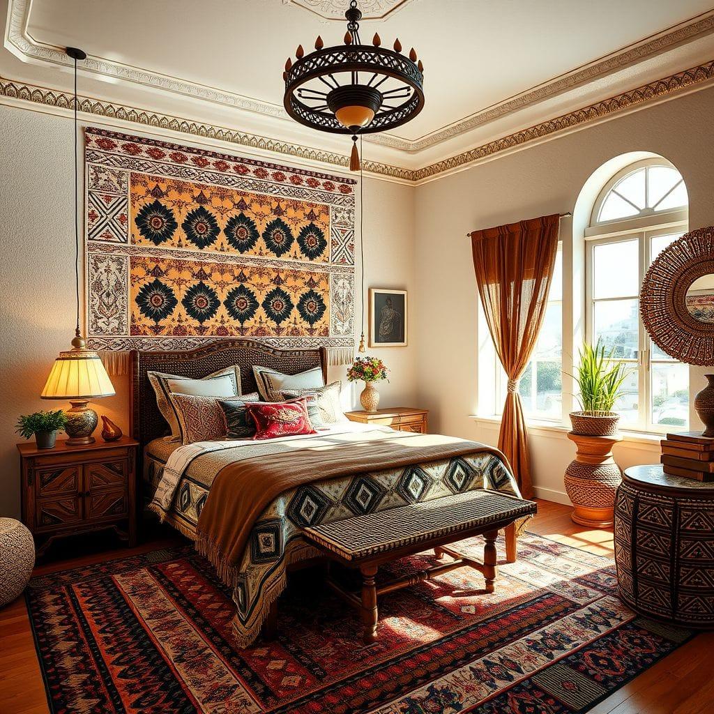 Tribal bedroom - AI Generated
