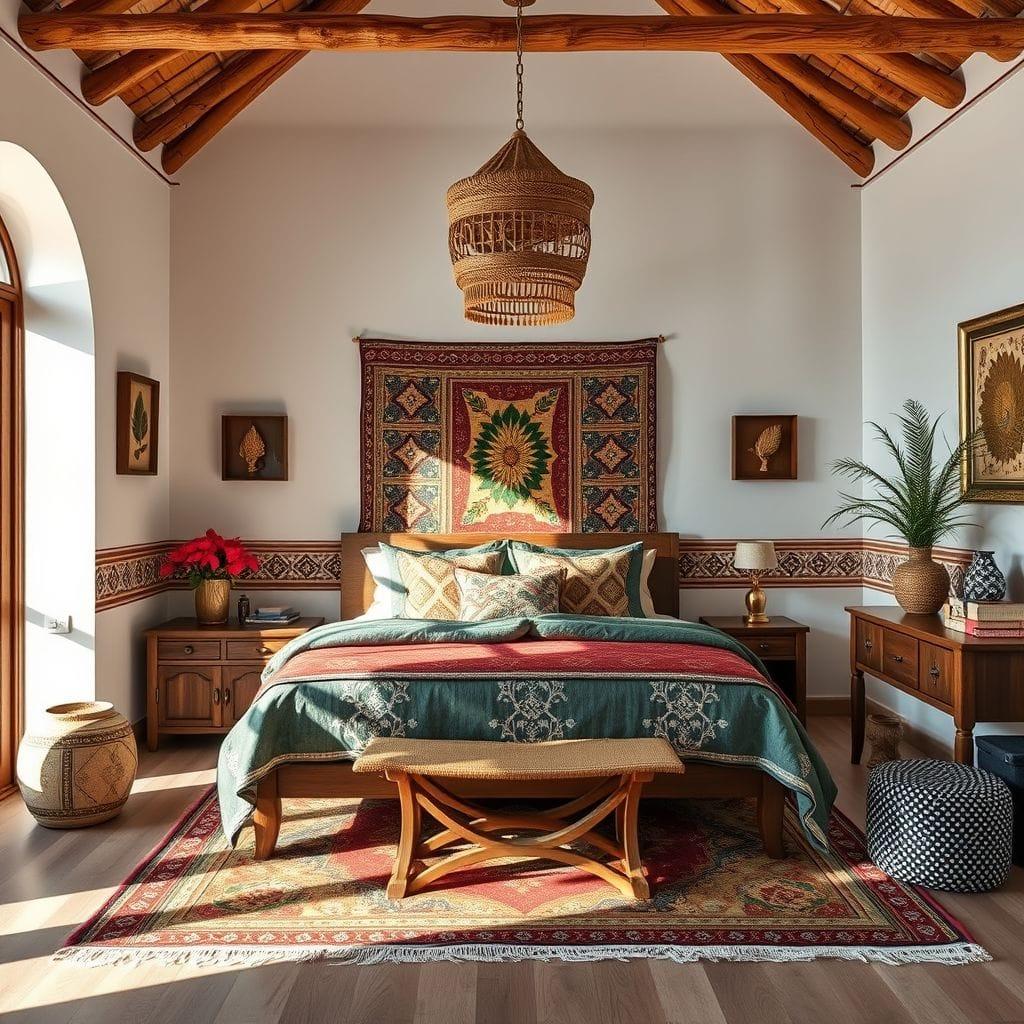 Tribal bedroom - AI Generated