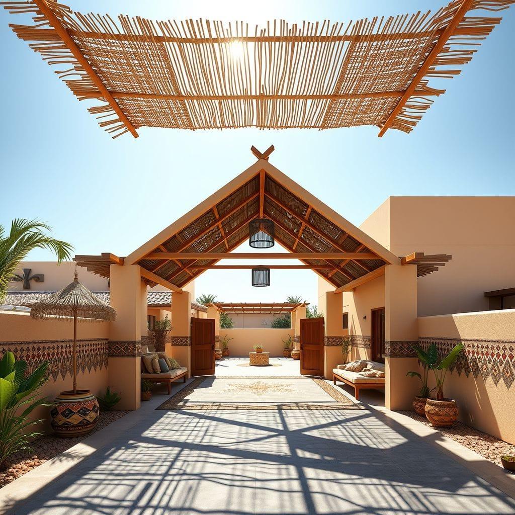 Tribal carport - AI Generated