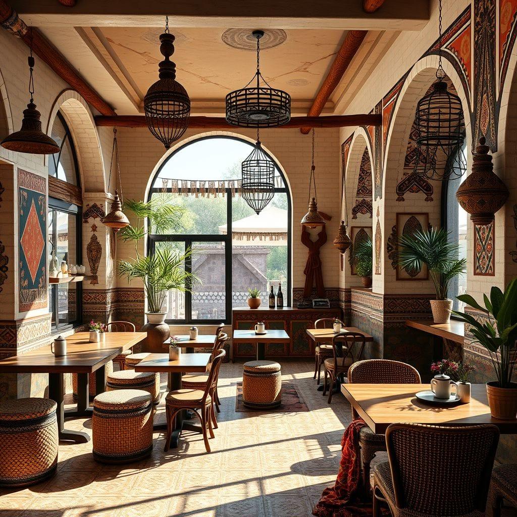 Tribal coffee shop - AI Generated