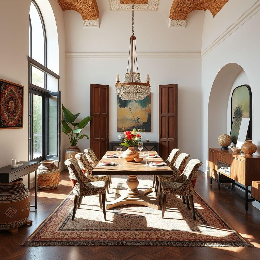 Tribal dining room - AI Generated