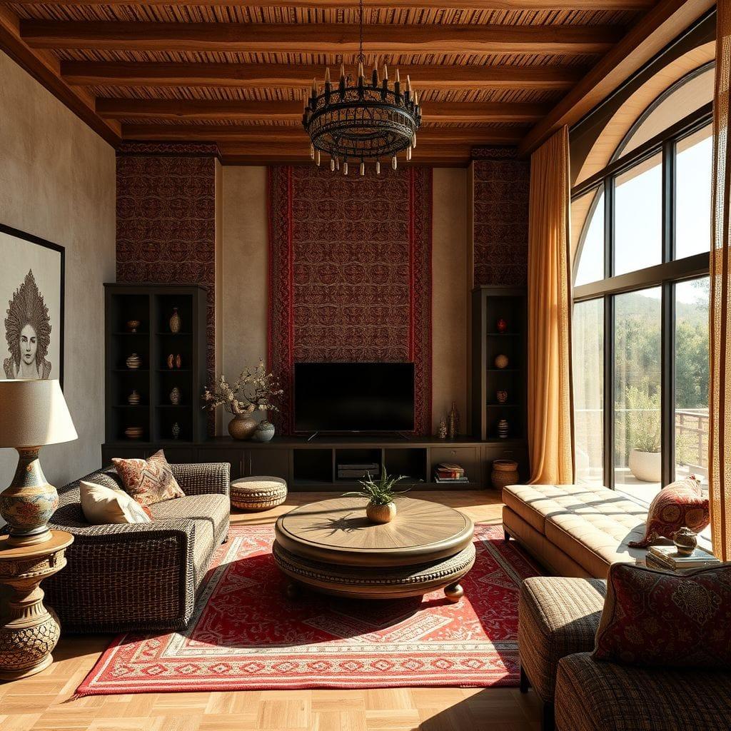 Tribal entertainment room - AI Generated