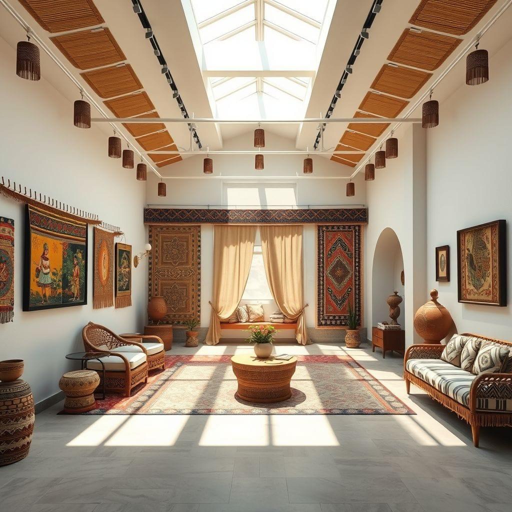 Tribal exhibition space - AI Generated