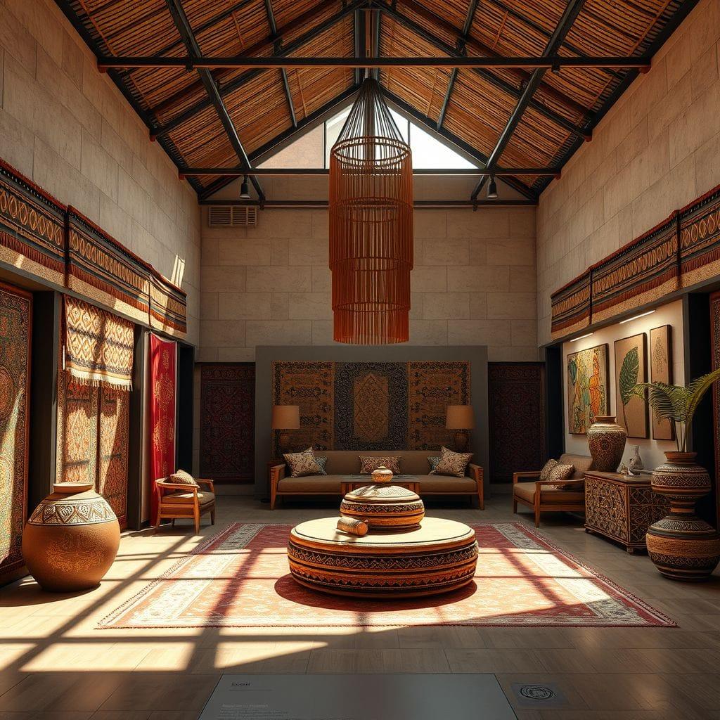 Tribal exhibition space - AI Generated