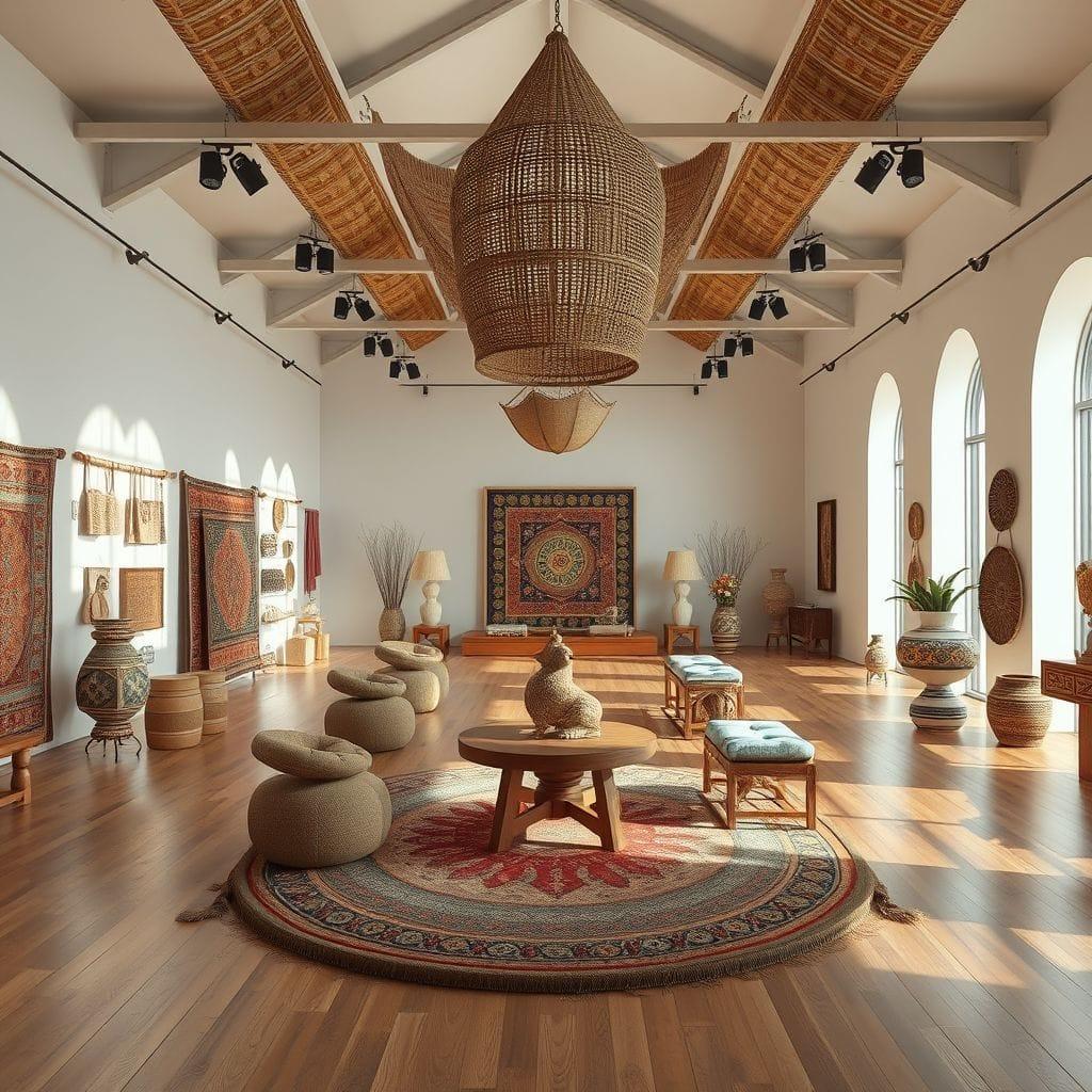 Tribal exhibition space - AI Generated