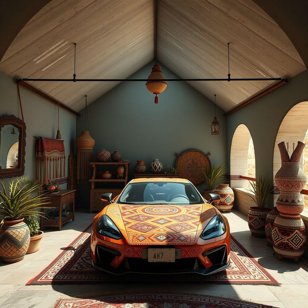 Tribal garage - AI Generated