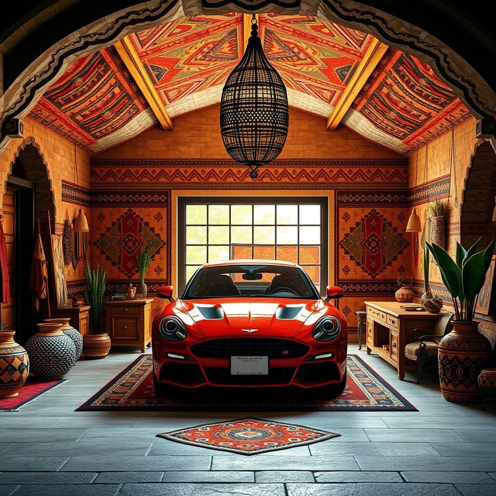 Tribal garage - AI Generated