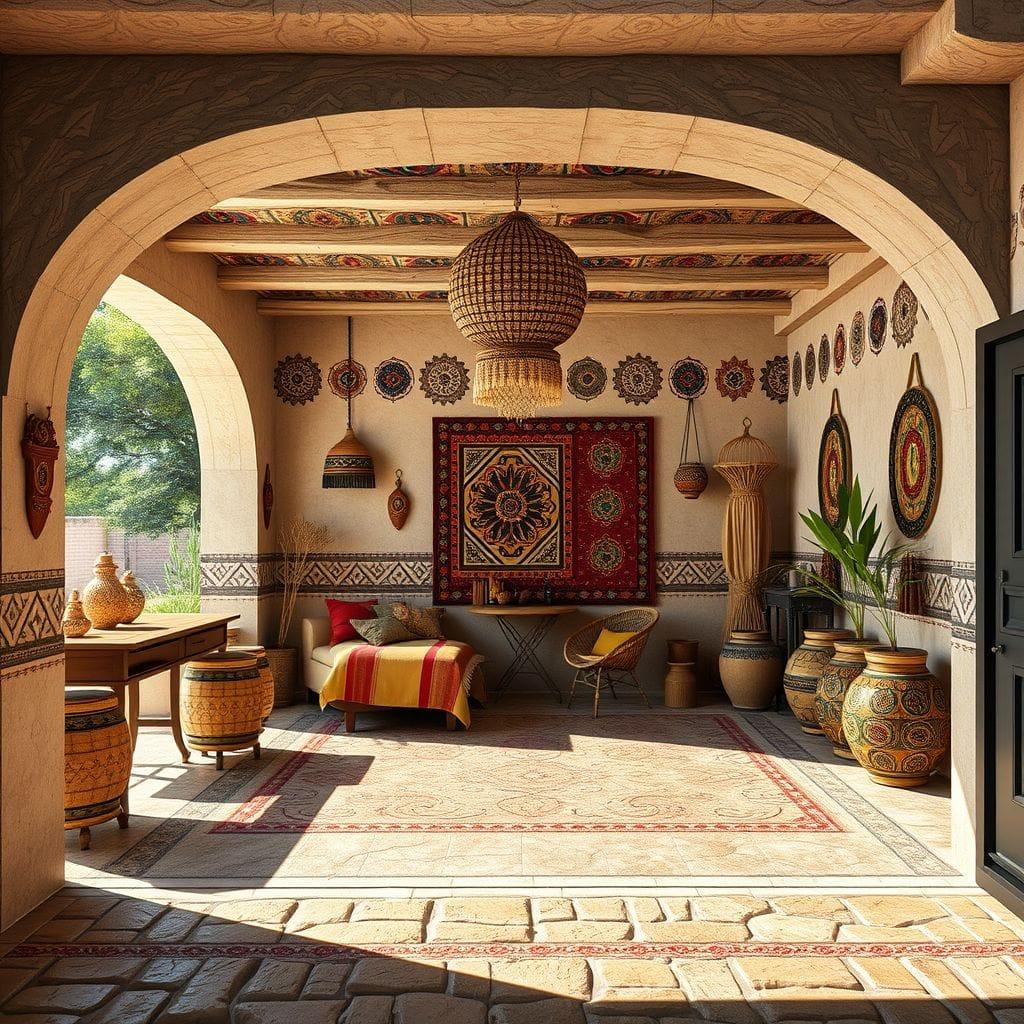 Tribal garage - AI Generated